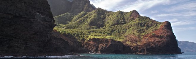 A cinematográfica Na Pali Coast em Kauai